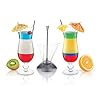 Final Touch CD3163 Cocktailset, 3-delig, met Rainbow-cocktail-laag hulp en 2 Hurricane-glazen, in geschenkdoos, voor…
