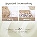 Super Soft Rug for Bedroom, 5x7 Ft Beige and White Area Rug Classic Checkered Shaggy Anti-Skid High Pile Soft Fluffy Rug Fuzzy Carpet for Living Room Bedroom Kids Room Nursery, Dorm Home Decor