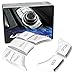 iJDMTOY Premium Satin Silver 7-Button Decoration Trims Compatible With BMW 1 2 3 4 5 7 X Series 7-Key Multimedia iDrive Knob Control Button