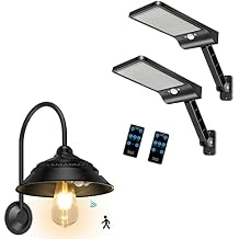 Solar Shed Light Outdoor/Indoor Solar Vintage Rustic Solar Chicken Coop Light with Motion Sensor, Waterproof Outdoor Solar Wall Mount Light for Barn, Shed, Chicken Coop, Farmhouse, Yard