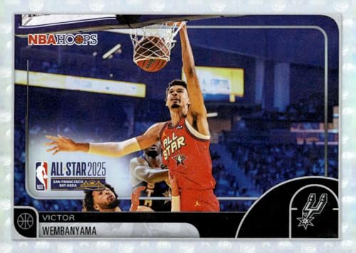 2025-26 Hoops #289 Victor Wembanyama All Star San Antonio Spurs NBA Basketball Base Trading Card