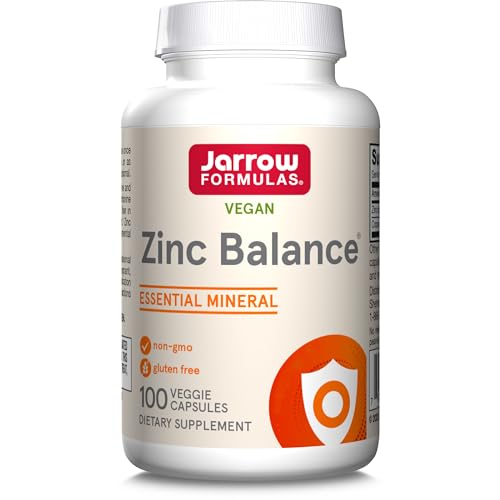 Jarrow Formulas, Zinc Balance, Zinc 15mg y Cobre 1mg, 100 Cápsulas veganas, Probadas en...