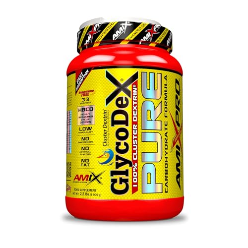 AMIX - Bebida Energética - GlycodeX Pure en Formato de 1 kg - Ayuda a Mejorar el Rendimiento y la Recuperación Muscular - Alto Contenido en Carbohidratos