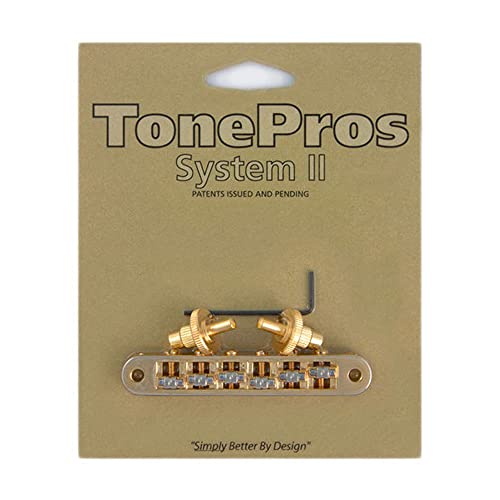 Tonepros Tp6R G - Monopattino Standard Tune-O-Matic Bridge Con Rotelle (Small Posts) - Oro