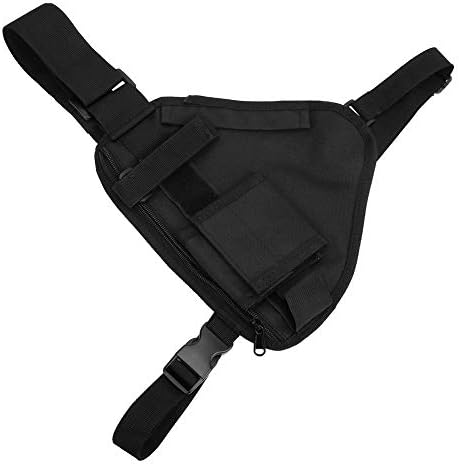 Zerone Radio Holster Walkie Talkie Holster Hands-Free Front Pack Pouch with Nylon Strap for Two Way Multi Function Holder 10.2x6.69in Shoulder Portable Vest Chest Bag Adjustable Strap