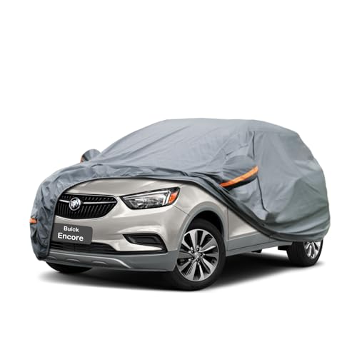 Image of GUNHYI Premium Car Cover Custom Fit Buick Encore (2012-2026), 16 Layers Heavy Duty Car Cover Waterproof All Weather with Zipper Door for Sun Rain Snow Dust Uv Protection