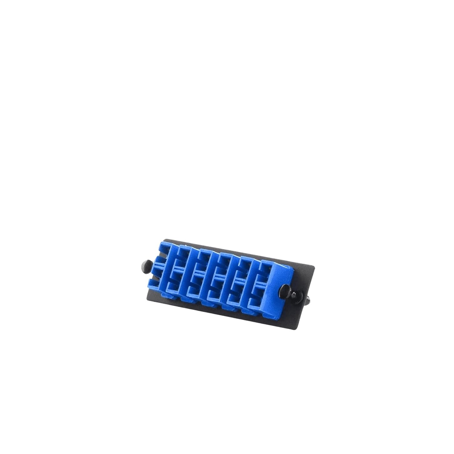 Panduit FAP6WBUDSCZ Single-Mode 6-Port Fiber Adapter Panel with Zirconia Ceramic Split Sleeve, Blue