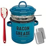Parfait pour stocker la graisse de bacon après la friture, prêt à améliorer les plats comme les œufs au plat ou les légumes rôtis dans les scénarios de cuisine quotidiens