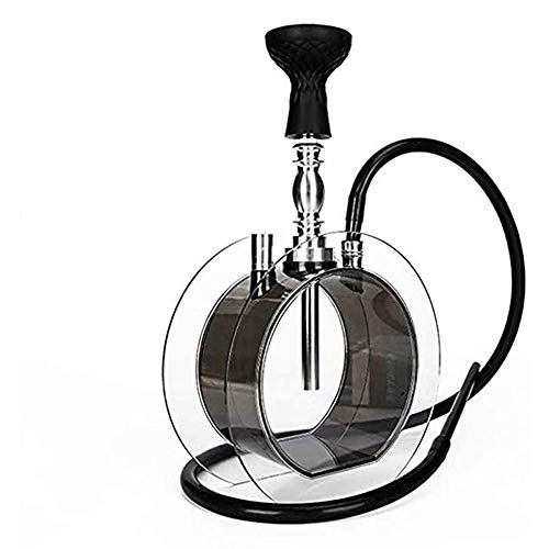 Mr. Hao Shisha Transparent Fancy Rundheits Shisha - 1 Rohr Narghilè Set