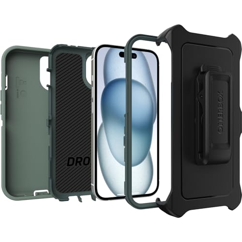 image for OtterBox iPhone 15, iPhone 14, and iPhone 13 Defender Series Case - Fo