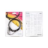 TOOQ TQCLKC0035-G - Kabel zabezpieczający typu Nano z kombinacją do notebooków 1,5 metra, ciemnoszary
