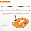 Tether Tools TetherPro USB-C to USB-C, 31' (9.4m), Straight to Right Angle Cable with Dual in-line TetherBoosts, Exclusive Data Transfer - Black
