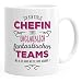 Produktbild MoonWorks® Kaffee-Tasse Ich bin stolze Chefin eines ungeheuer fantastischen Teams Geschenk Spruch weiß unisize