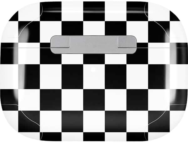 Skinit Decal Audio Skin Compatible with Apple AirPods Pro - Black and White Checkered Design