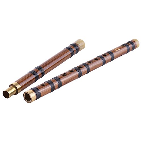 Tomshin Flauta de bambu amargo plugável Dizi Instrumento musical de sopro chinês tradicional feito à