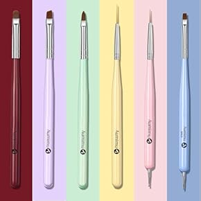 ネイルアートブラシセット グレー ピンク imgrc0092904496.jpg