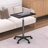 CHZDPP Portable Standing Desk/Laptop Podium, Adjustable Height Desk for Live Streaming/Photography Studio, Strong Load-Bearing Hospital Bed Table(Black)