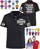 Custom Polo Shirts for Men Women Design Your Own Logo Photo Name Text Personalized Polo Shirt Customized Golf Jersey Gifts