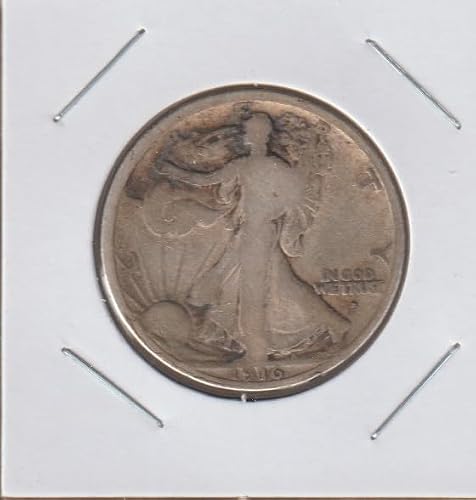 1916 D Liberty Walking (First Year, Obverse) (90% Silver) Half Dollar