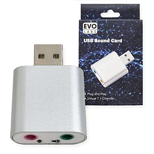 Image of Evo Labs Plug and Play Virtual 7.1 Channel USB Sound Card