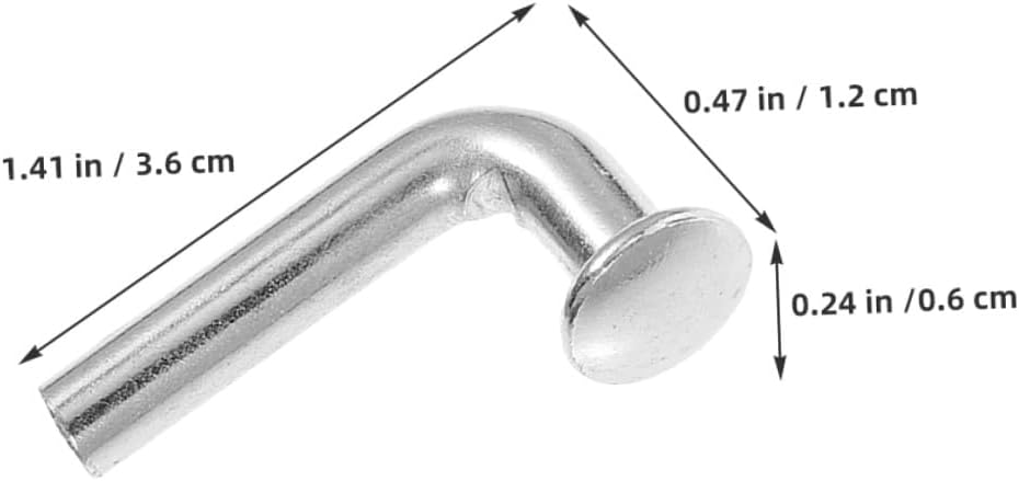 SOLUSTRE 100pcs Heavy Duty Galvanized L-Shaped Drop Bolt Safety Pins with 90-Degree Bend for Pallet Rack Shelving Accessories and Warehouse Storage Locking Support