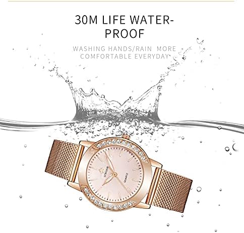 MASTOP Luxury Women Watches Analog Quartz Watch Bracelet Watch Mesh Band Waterproof Wrist Watches for Ladies - Image 6