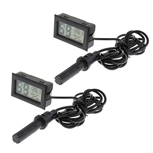 FAKEME 2 Unidades Termômetro Higrômetro Digital de Temperatura E Umidade para