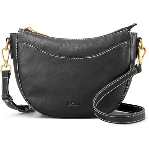 S-ZONE Leather Crossbody Bag Cover