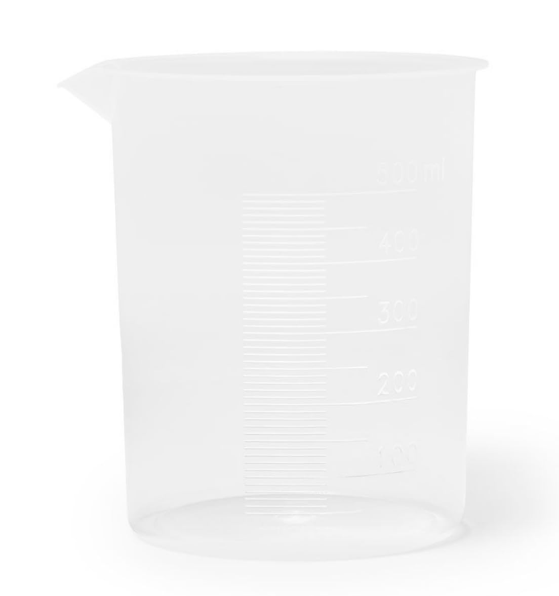 United Scientific™ Plastic Beaker, 1000mL (32oz) - Polypropylene Plastic - Molded Graduations, Tapered Spout - Pack of 3