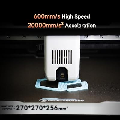 QIDI Q2C 3D Printer, Enclosed FDM with New Generation Leveling Sensor for Full Auto Leveling, 600mm/s High Speed, 270x270x256mm Build Volume, 370C Bimetal Hotend Unlock PPS-CF, from Beginner to Expert