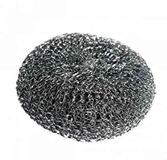Image of Robert Scott Galvanised Steel Scourer, Medium, Silver (Pack of 10)