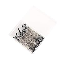 250 Spilli Con Testa Grande Nera - Per Cucito, Hijab, Artigianato E Decorazioni - Foto 6