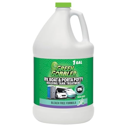 Green Gobbler, Portable Toilet Porta Potty Chemical Waste DIGESTANT & DEODORIZER - 1 Gallon/Fresh Scent (Up to 42 Doses per Gallon)