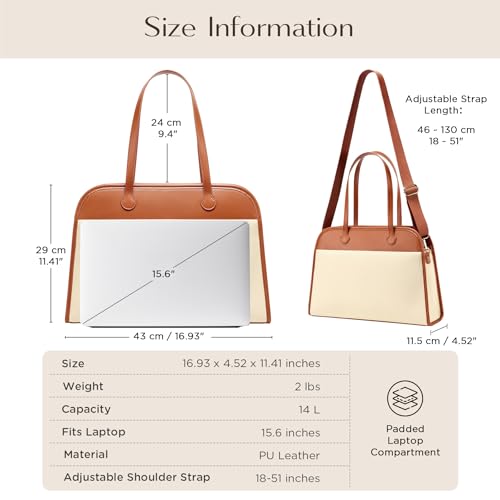 Bolso Tote para Laptop CHUNLI 15.6'' para Mujer miniatura 5