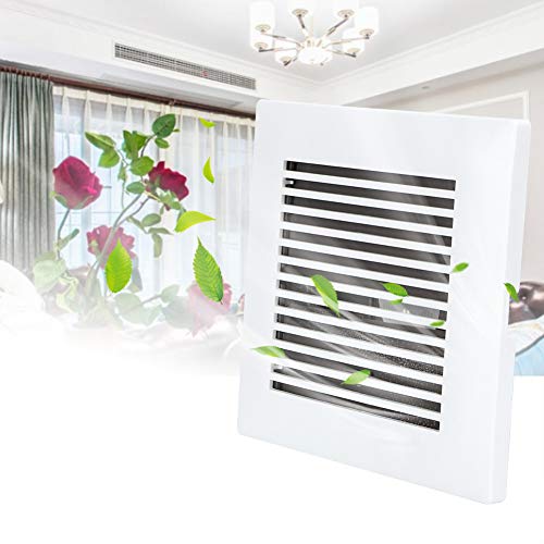 Delaman Air Vent, Square Shape Ventilation Ducting Cover Removable Panel Loers Grille Air Vent Wall Grid Extractor With, White #TOP7