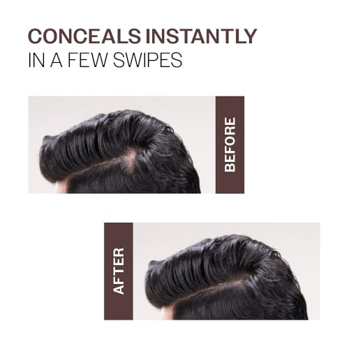 Image of Bare Anatomy Instant Cover-Up Hair Powder | 100% Instant Grey Coverage | Seamless Natural Finish | Gentle, Non-Drying Formula | Brown Color | 4gm