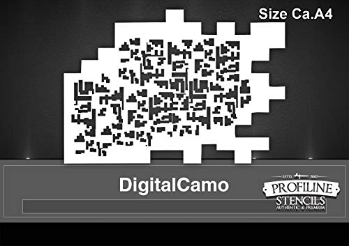 SK-Brush Plantilla de aerógrafo Profesional de Camuflaje  Estencil Body Paint Tattoo etc.