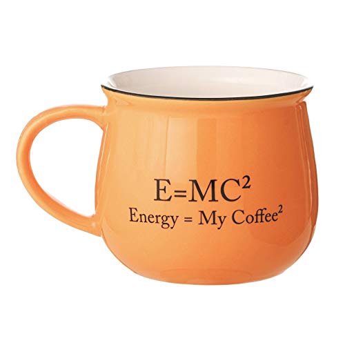 Image of JCPL Ceramic Coffee /Tea Mug - Set of 2, Orange, 350ml