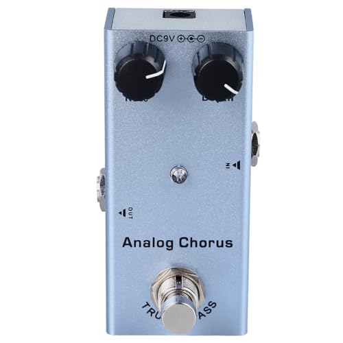 Electric Guitar Effects Pedal, Single Type, Precise Adjustment, Aluminum Alloy Portable Mini Effects Pedal (Analog Chorus(07))