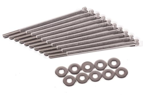 Image of for M6*1.0 Chevy Stainless Steel Ls1 Intake Manifold Bolts with 10PCS Washer Lsx Ls2 Ls3 Ls6 Camaro Corvette Gm Chevrolet GMC1997 to 2004 Fast LSX Cathedral Port MS92438 Intake Manifold Gasket