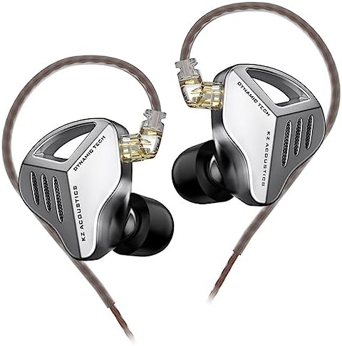 KZ-ZVX Fones de ouvido 12 mm Dual-Magnetic Dynamic in-Ear Monitor...