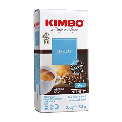 Kimbo Decaffeinated Ground Coffee - 250g Bag Cover