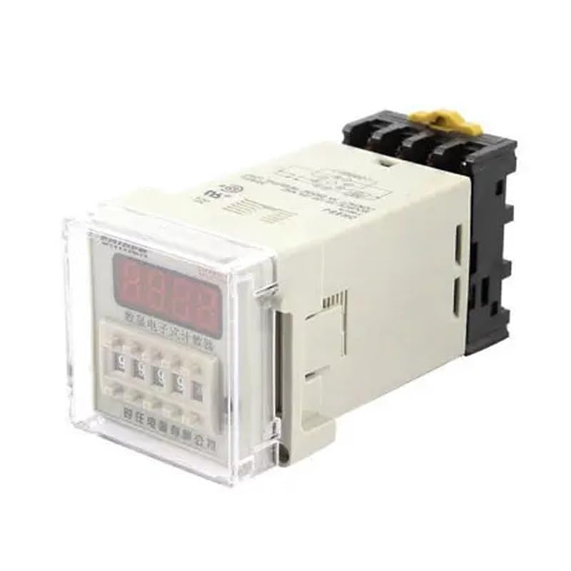 Relais compteur numérique DH48J-8 avec base AC/DC 24V pour l'industrie