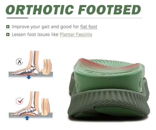 Image of KuaiLu Womens Orthopedic Recovery Walking Arch Support Sandals Cushion Foam | Ladies Sport Thick Athletic Outdoor Hiking Water Sandles Adjustable Strap Sandals with Comfortable Plantar Fasciitis