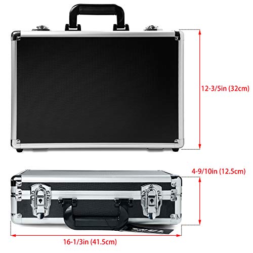 Maleta HUL de aluminio de 16 pulgadas con espuma personalizable miniatura 2