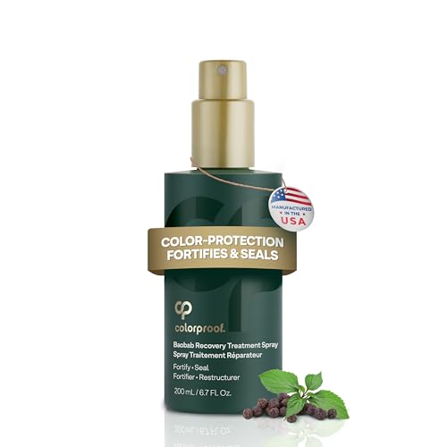ColorProof Baobab Recovery Hair Treatment Spray 6.7 Fl. Oz. Hair Recovery Spray, Baobab Fruit Spray for Damaged, Color-Treated Hair w/Peppercorn Patchouli Scent