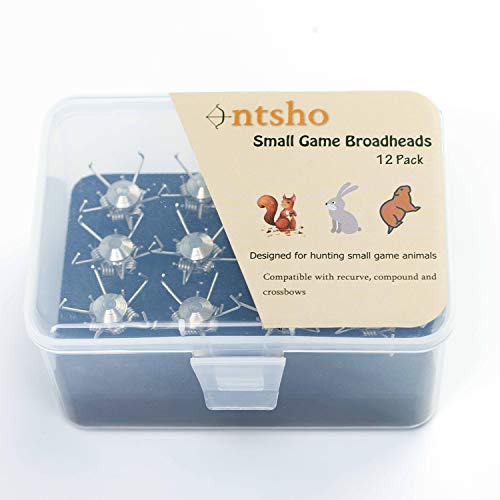 image for Ontsho 12 PK Small Game Broadheads 100 Grain Archery Hunting Arrow Tip