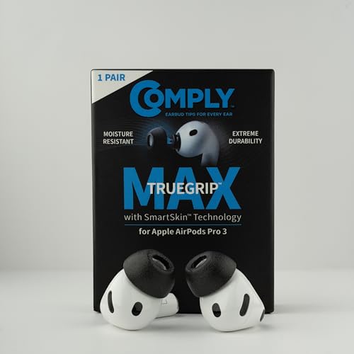 美品 AirPods Pro 3(3専用comply Mサイズ、ケース付き) Amazon | Complyコンプライ TRUEGRIP MAX for AirPods Pro 3 専用 交換