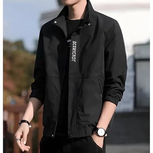 Image of MIA FASHION Men's Stylish Winter Jacket, Full Sleeve, Regular Fit | Stand Collar, Windcheater & Zipper Closure jacket
