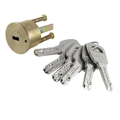 Alcoa PrimeDoor Safety Deadbolt Gold Tone Lock Cylinder Tapered Ned w 6